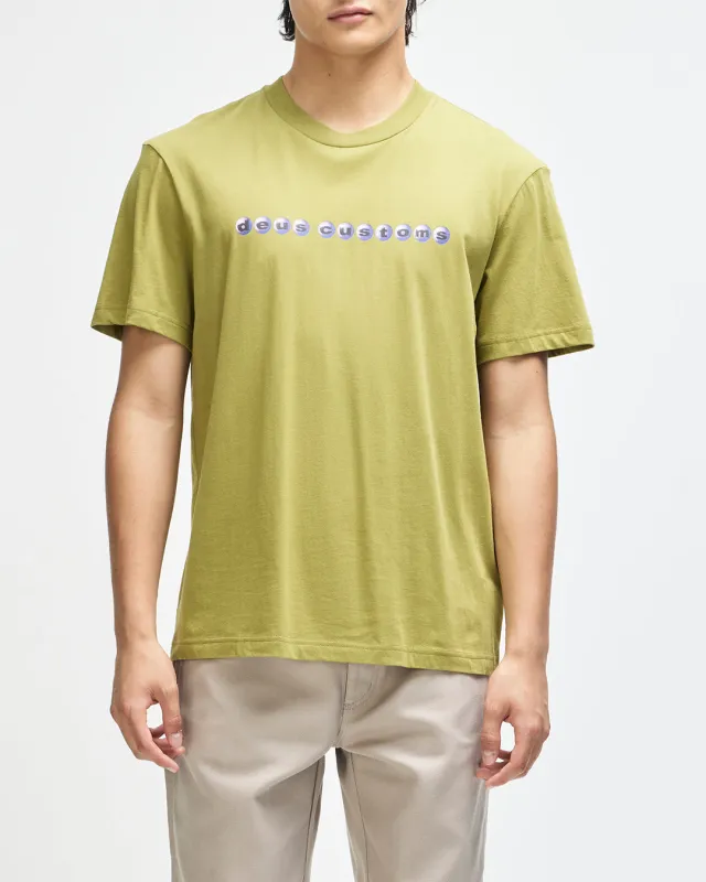 Orb Tee - Moss Green made by Deus Ex Machina