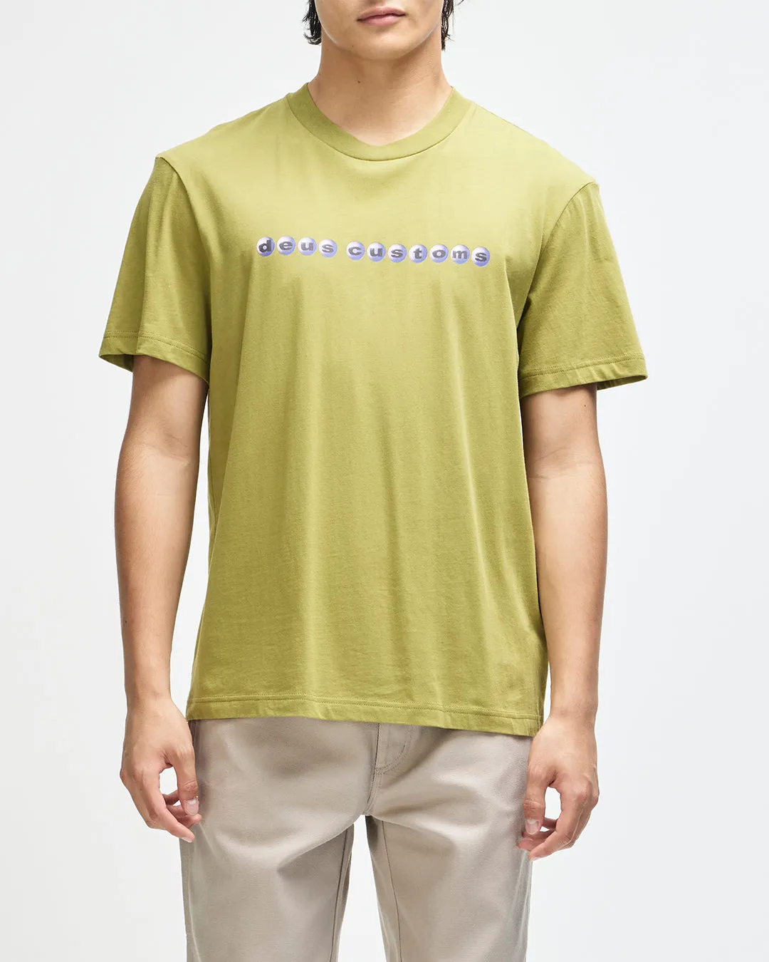 Orb Tee - Moss Green sold by Deus Ex Machina