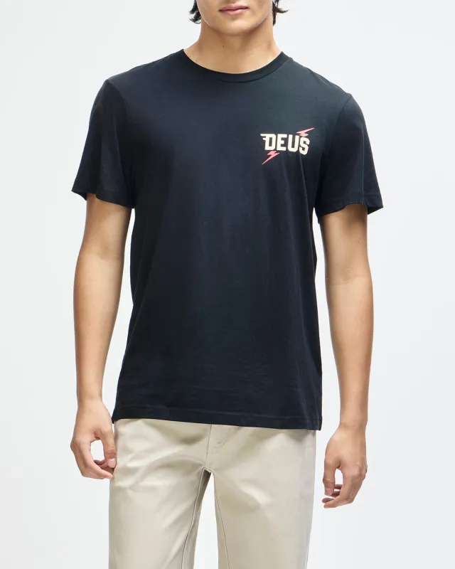Global Spark Tee - Black made by Deus Ex Machina