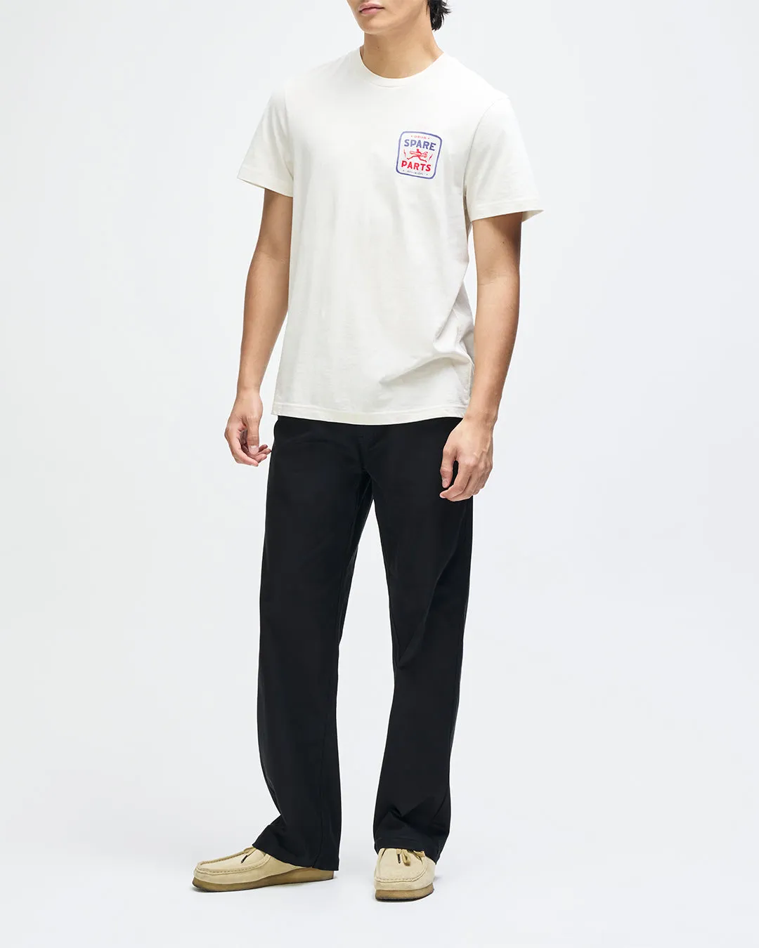 Mudflap Tee - Vintage White sold by Deus Ex Machina