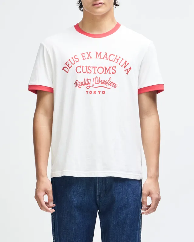 Marsden Ringer Tee - Vintage White made by Deus Ex Machina