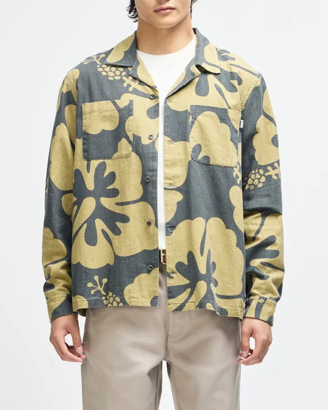 Oahu Ls Shirt - Anthracite Grey made by Deus Ex Machina