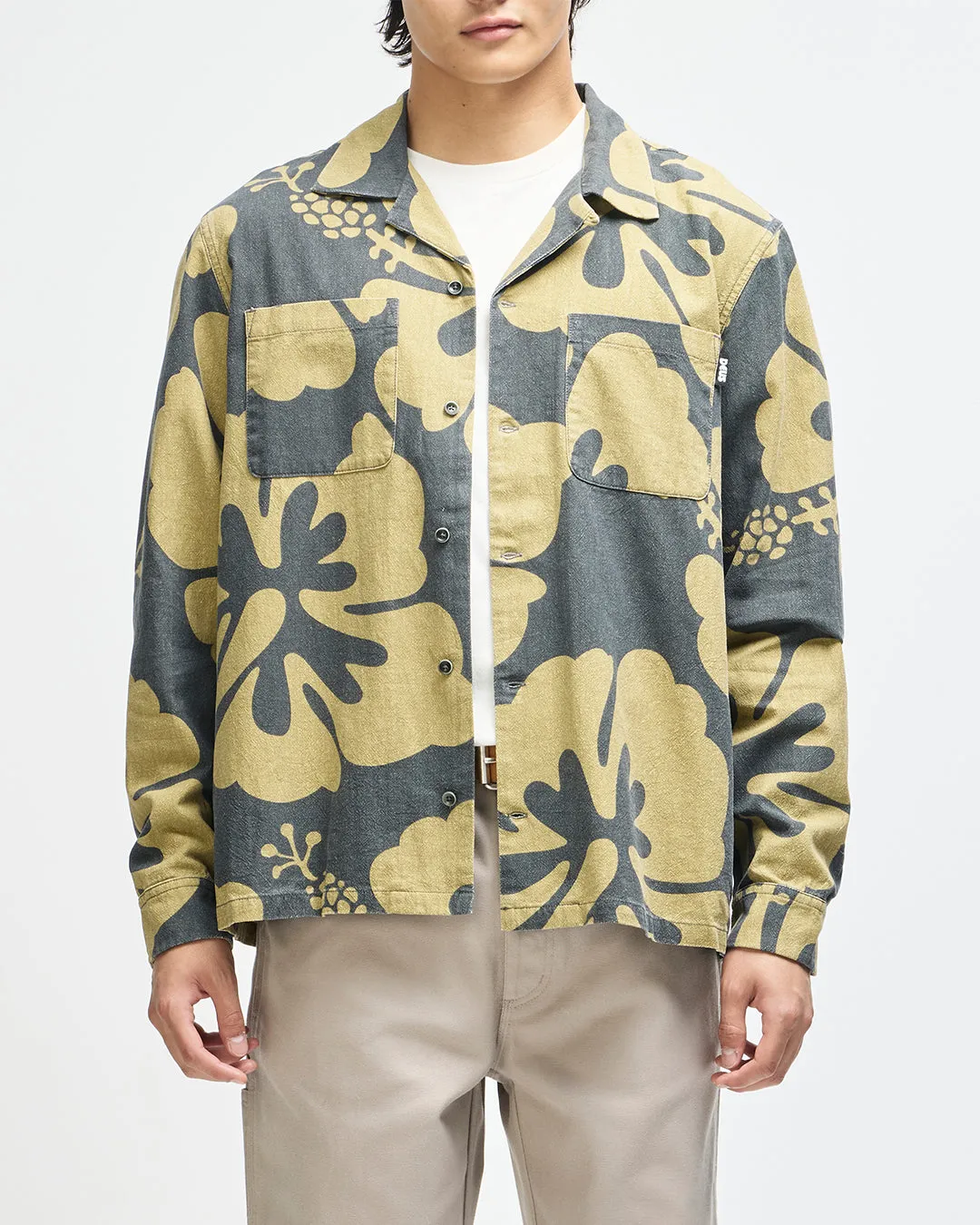 Oahu Ls Shirt - Anthracite Grey sold by Deus Ex Machina