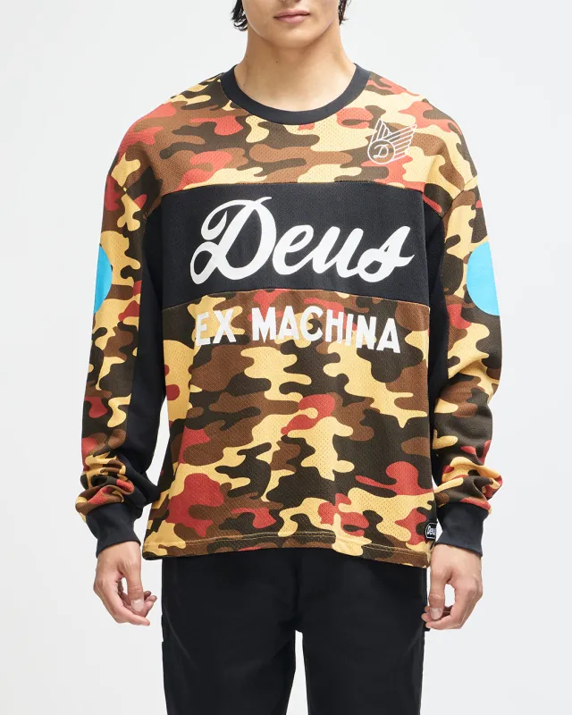 Ombre Moto Jersey - Rust Camo made by Deus Ex Machina