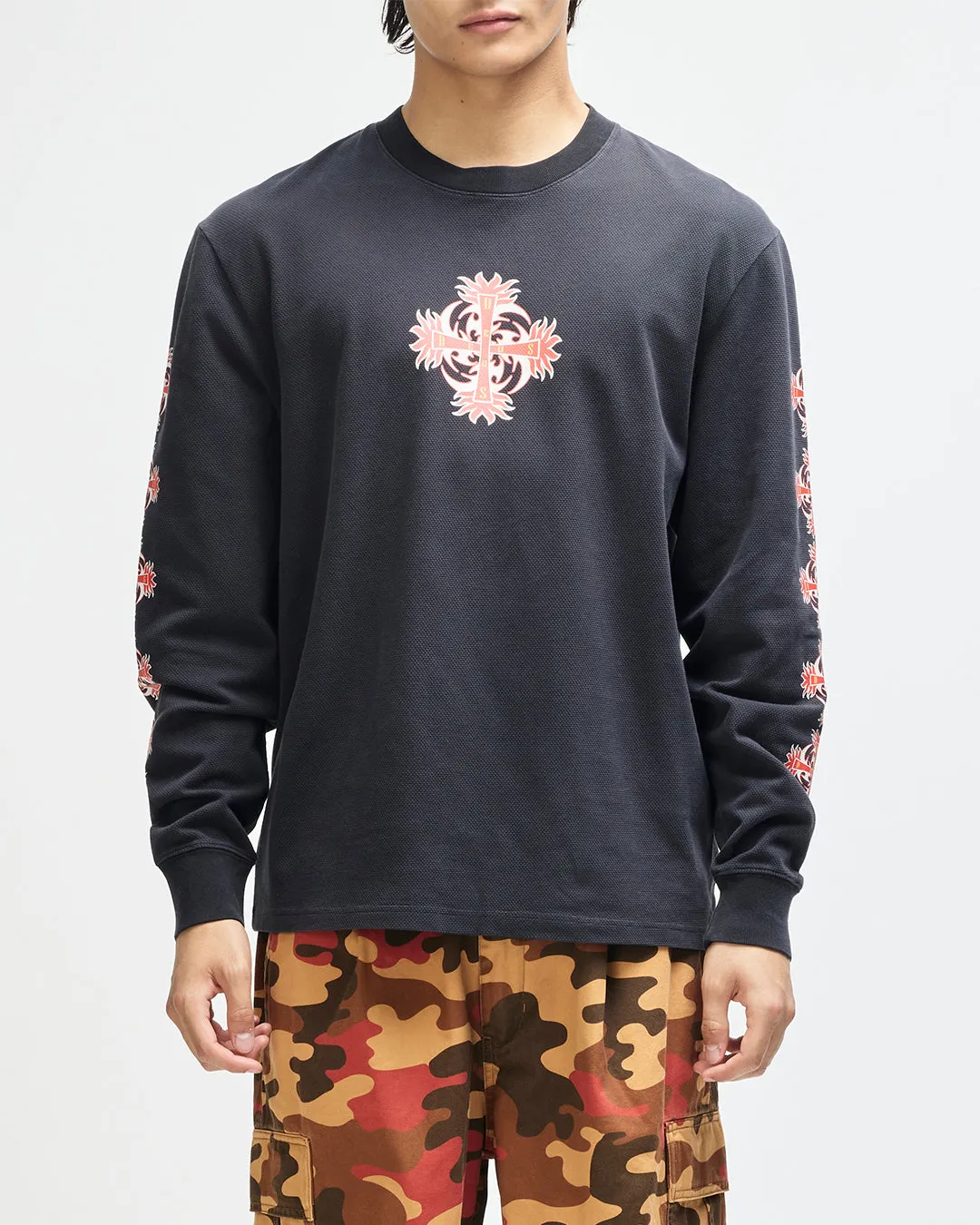 Swivel Ls Tee - Anthracite Grey sold by Deus Ex Machina