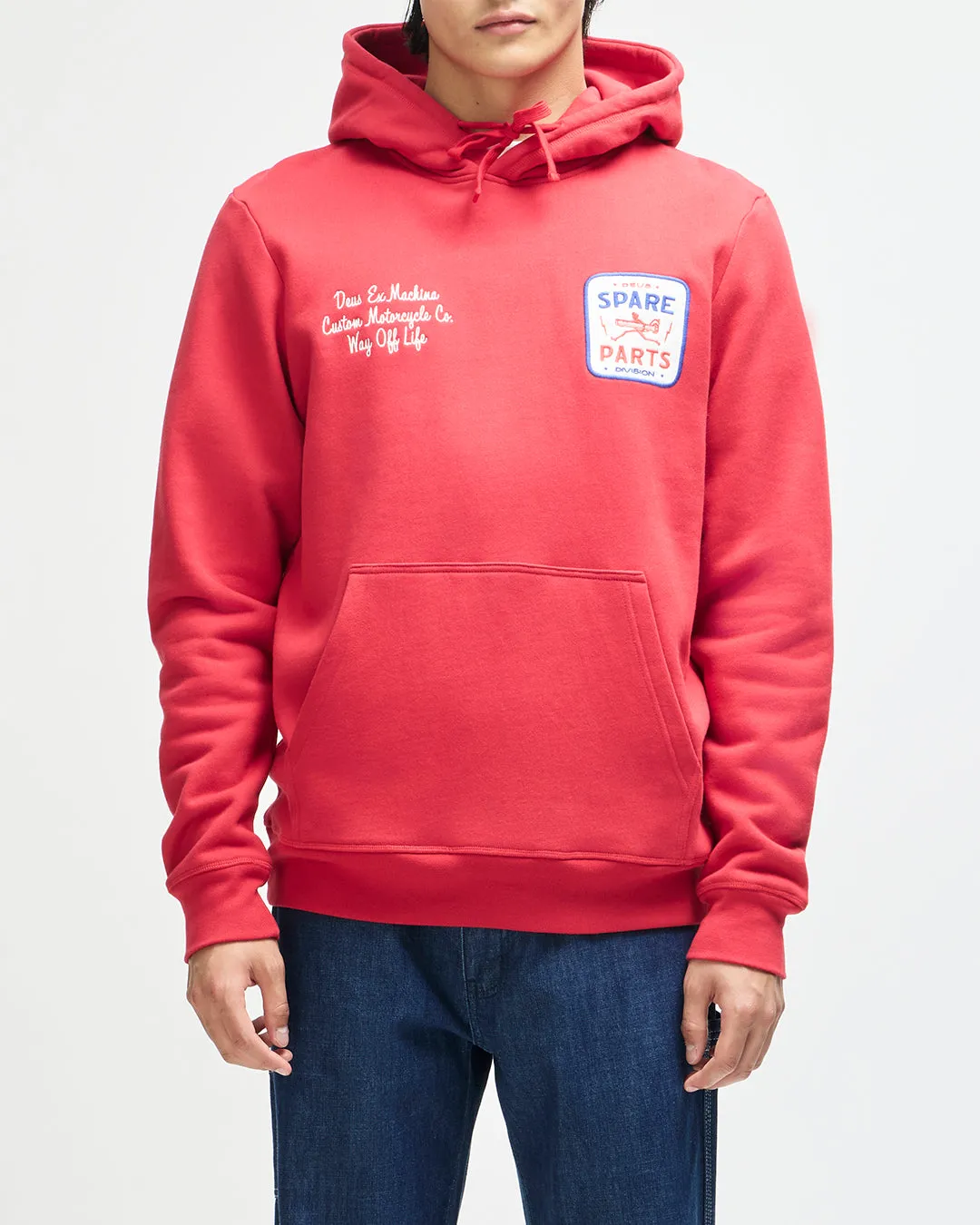 Mudflap Hoodie - Cherry Red sold by Deus Ex Machina
