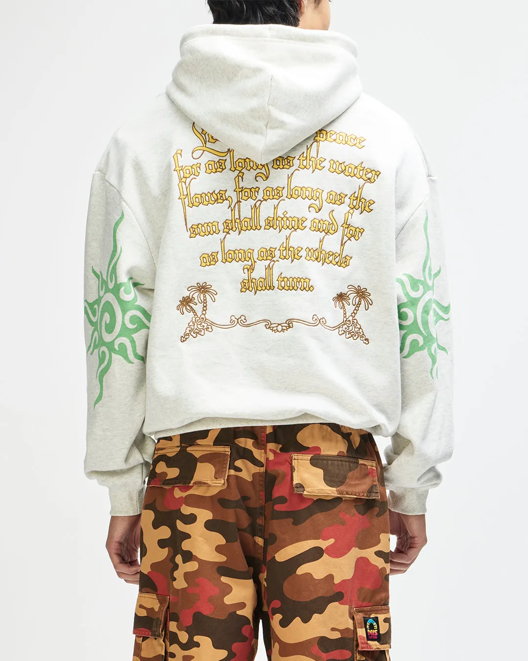Invocation Hoodie - Light Grey Marle sold by Deus Ex Machina product image thumbnail 2