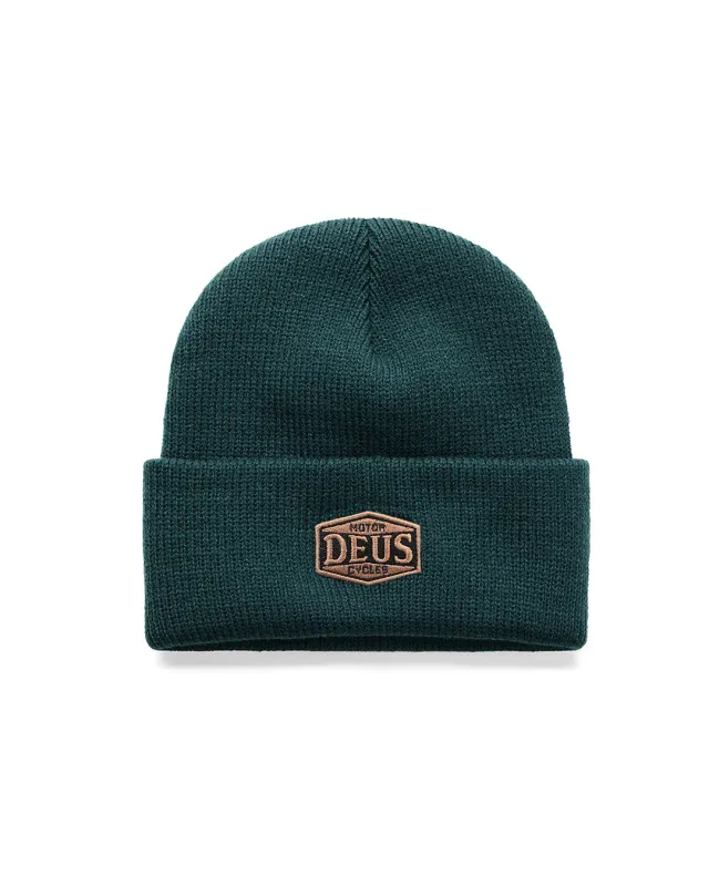 Benjie Beanie - Racing Green made by Deus Ex Machina