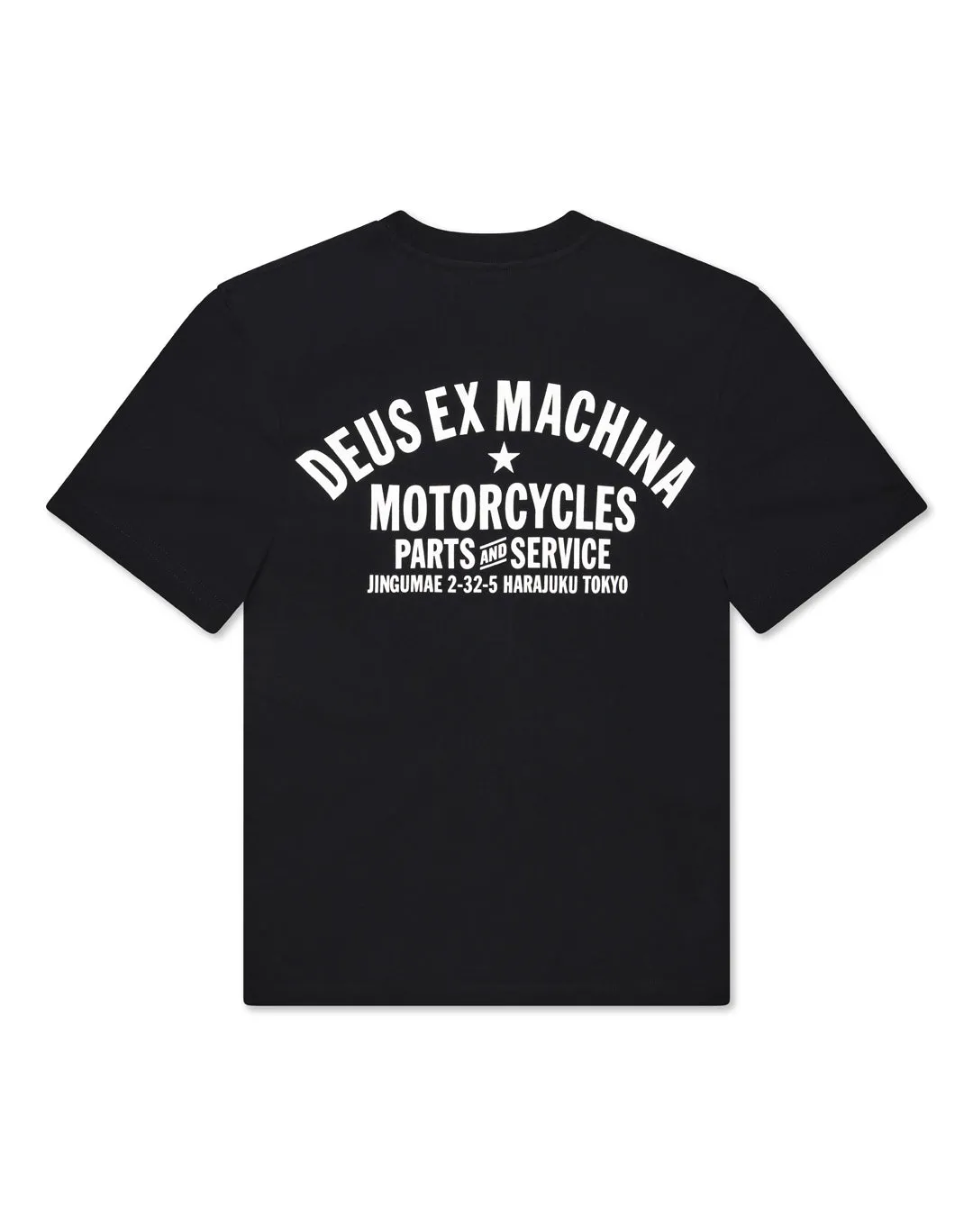Harajuku Address Tee - Black sold by Deus Ex Machina