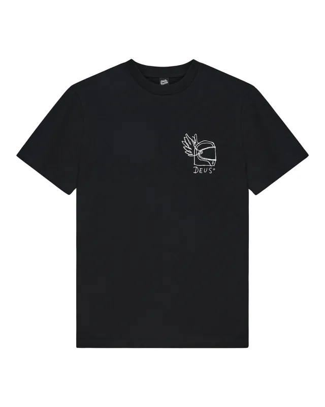 Harajuku Helmet Tee - Black made by Deus Ex Machina