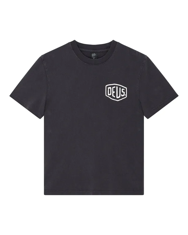Shield Gd Tee - Black made by Deus Ex Machina