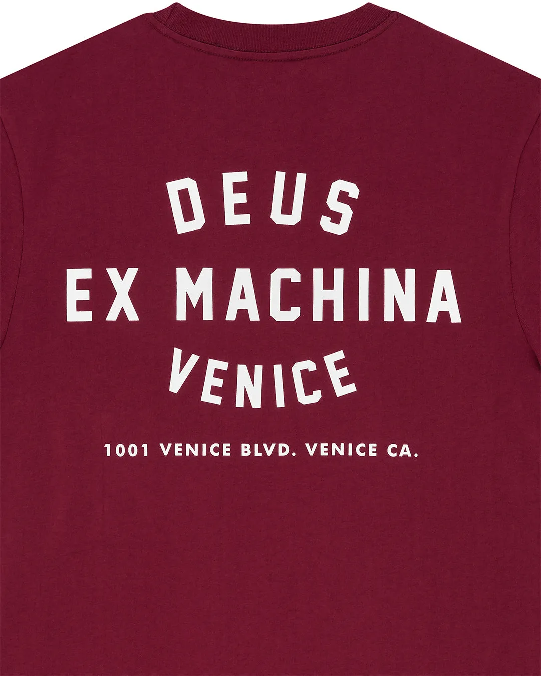 Venice Skull Tee - Burgundy sold by Deus Ex Machina product image thumbnail 4
