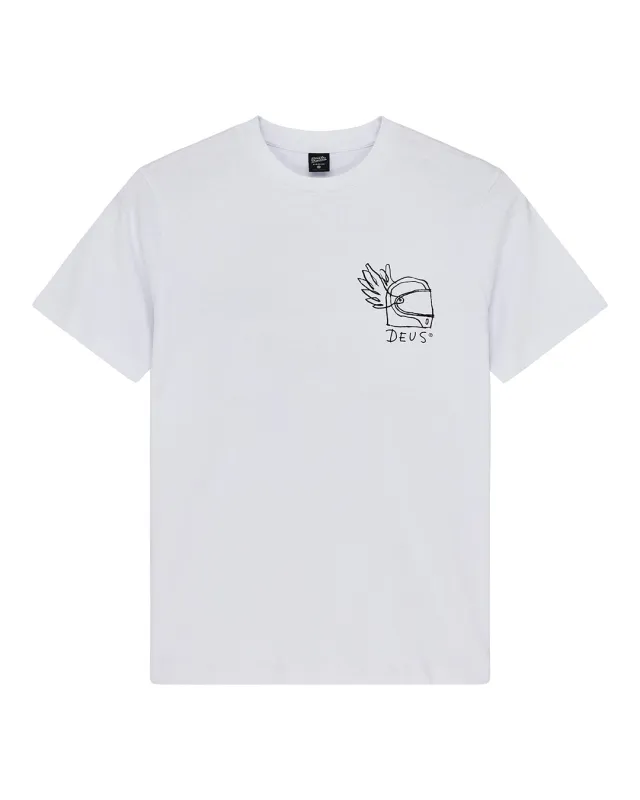Harajuku Helmet Tee - White made by Deus Ex Machina