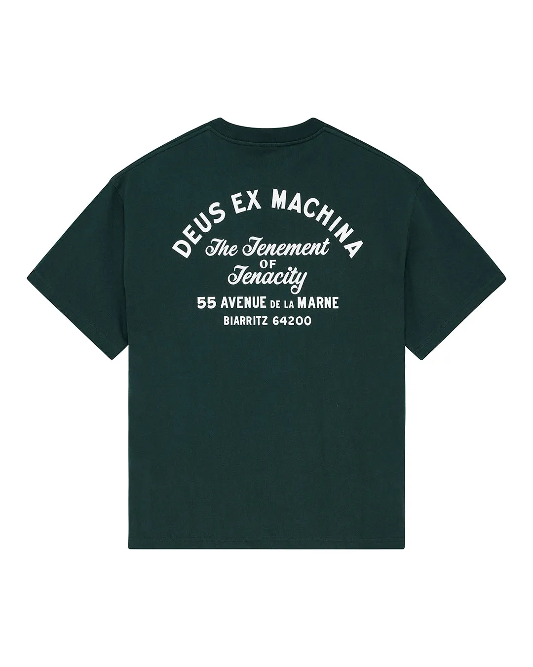 Biarritz Sign Tee - Racing Green sold by Deus Ex Machina