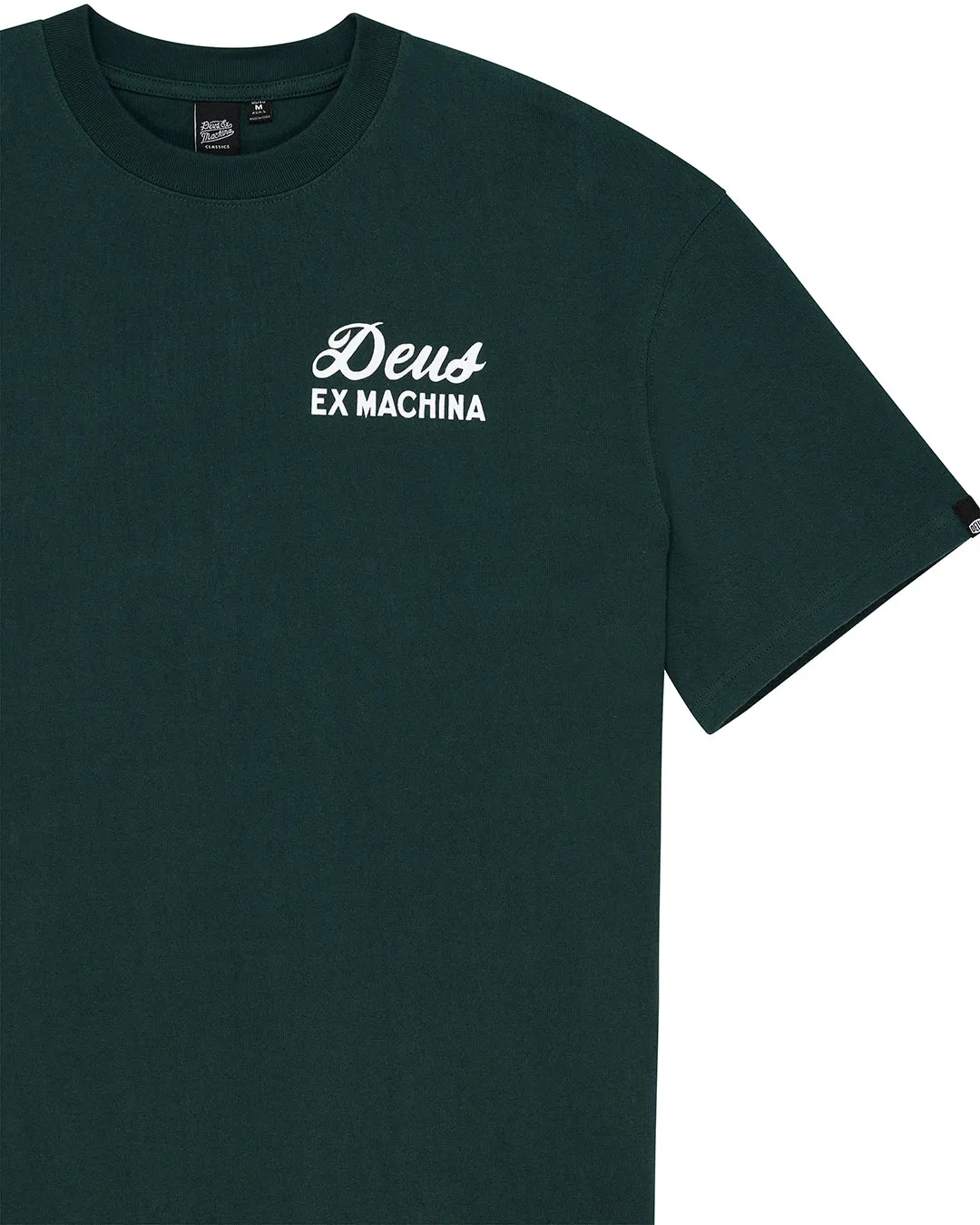 Biarritz Sign Tee - Racing Green sold by Deus Ex Machina product image thumbnail 3