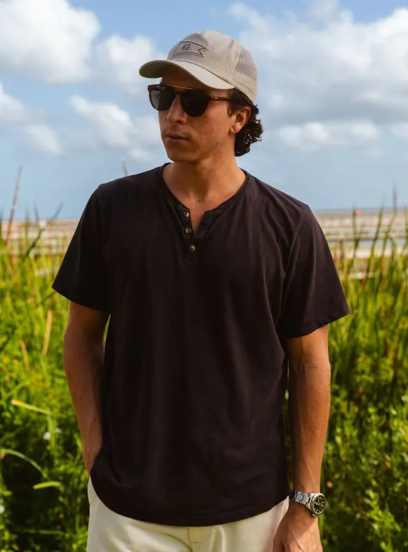 Slub Cotton Henley Tee made by Kennedy Gray