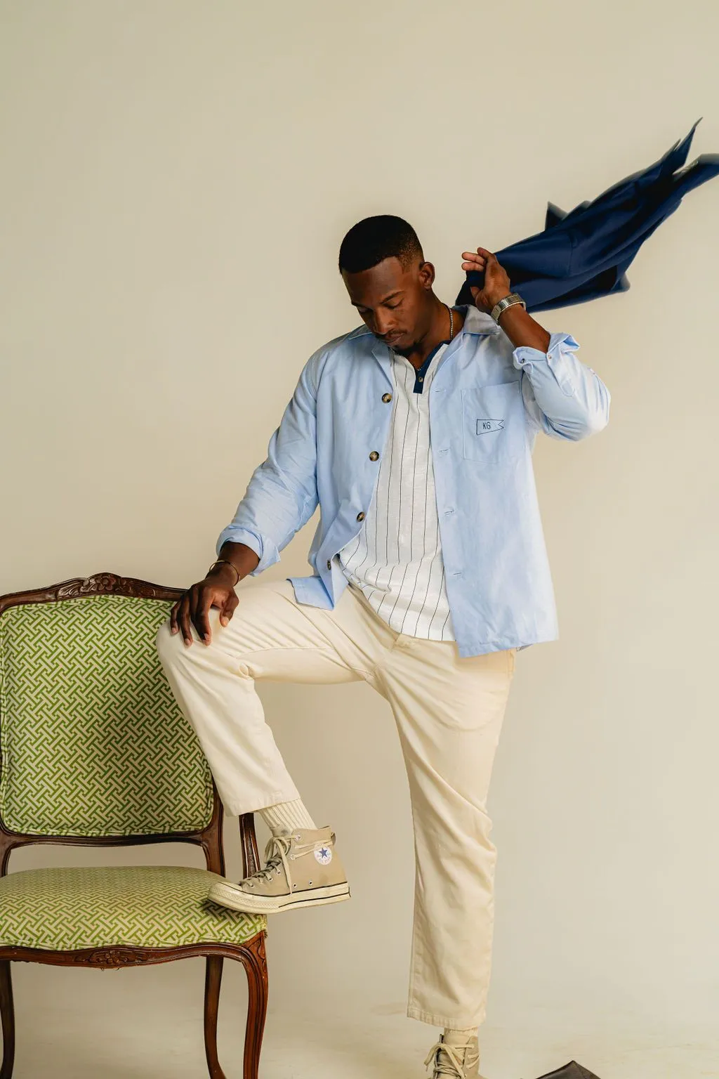 Blue Oxford Shirt sold by Kennedy Gray product image thumbnail 2