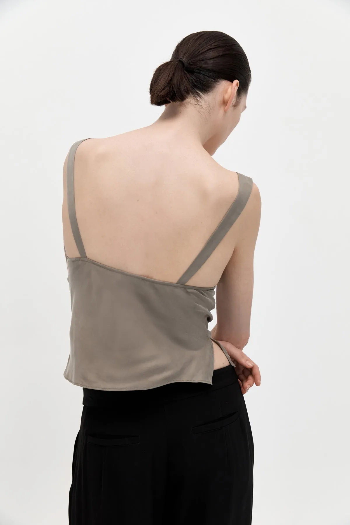 Peignoir Camisole - Castor Grey sold by St. Agni product image thumbnail 3