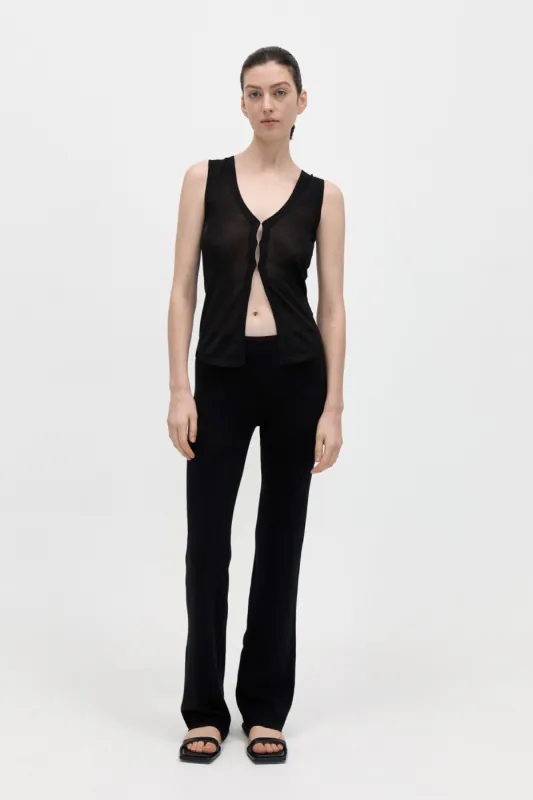 Low Waist Knit Pants - Black sold by St. Agni