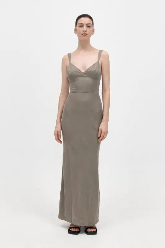 Peignoir Slip Dress - Castor Grey sold by St. Agni