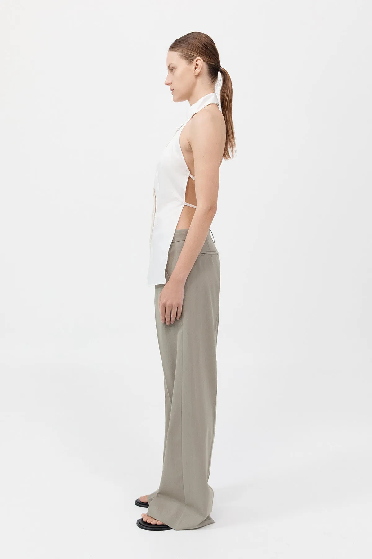 Halter Shirt - White sold by St. Agni product image thumbnail 3