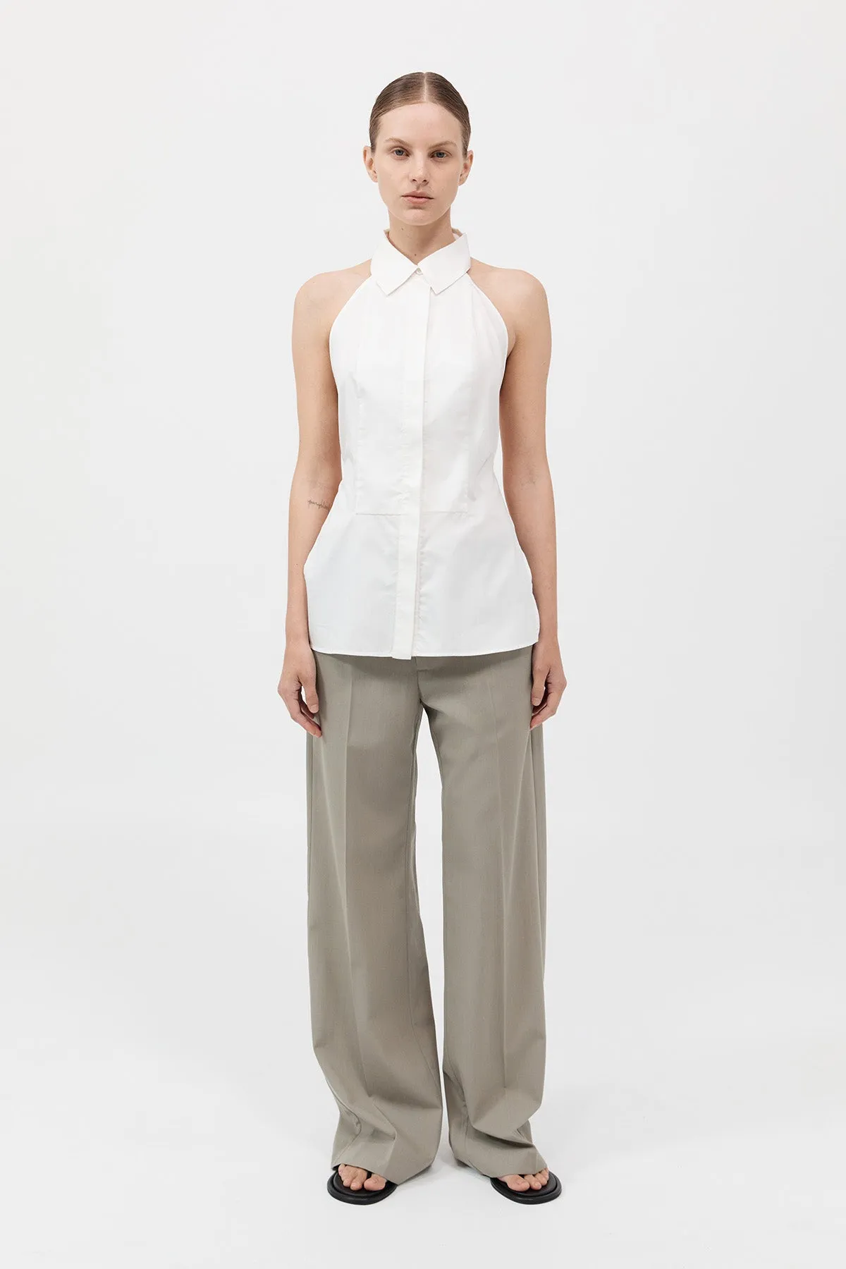 Halter Shirt - White sold by St. Agni product image thumbnail 2