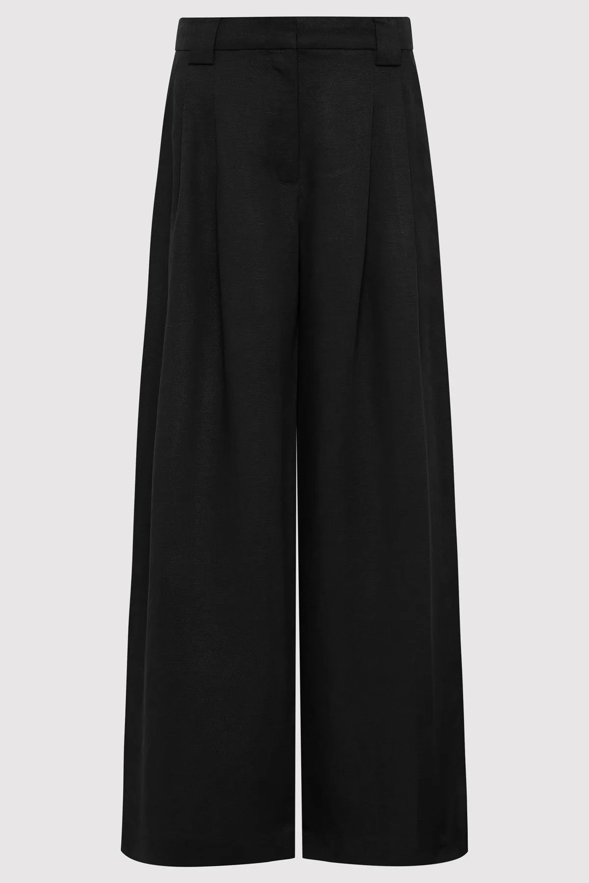 Wide Leg Pleat Pants - Black sold by St. Agni product image thumbnail 5