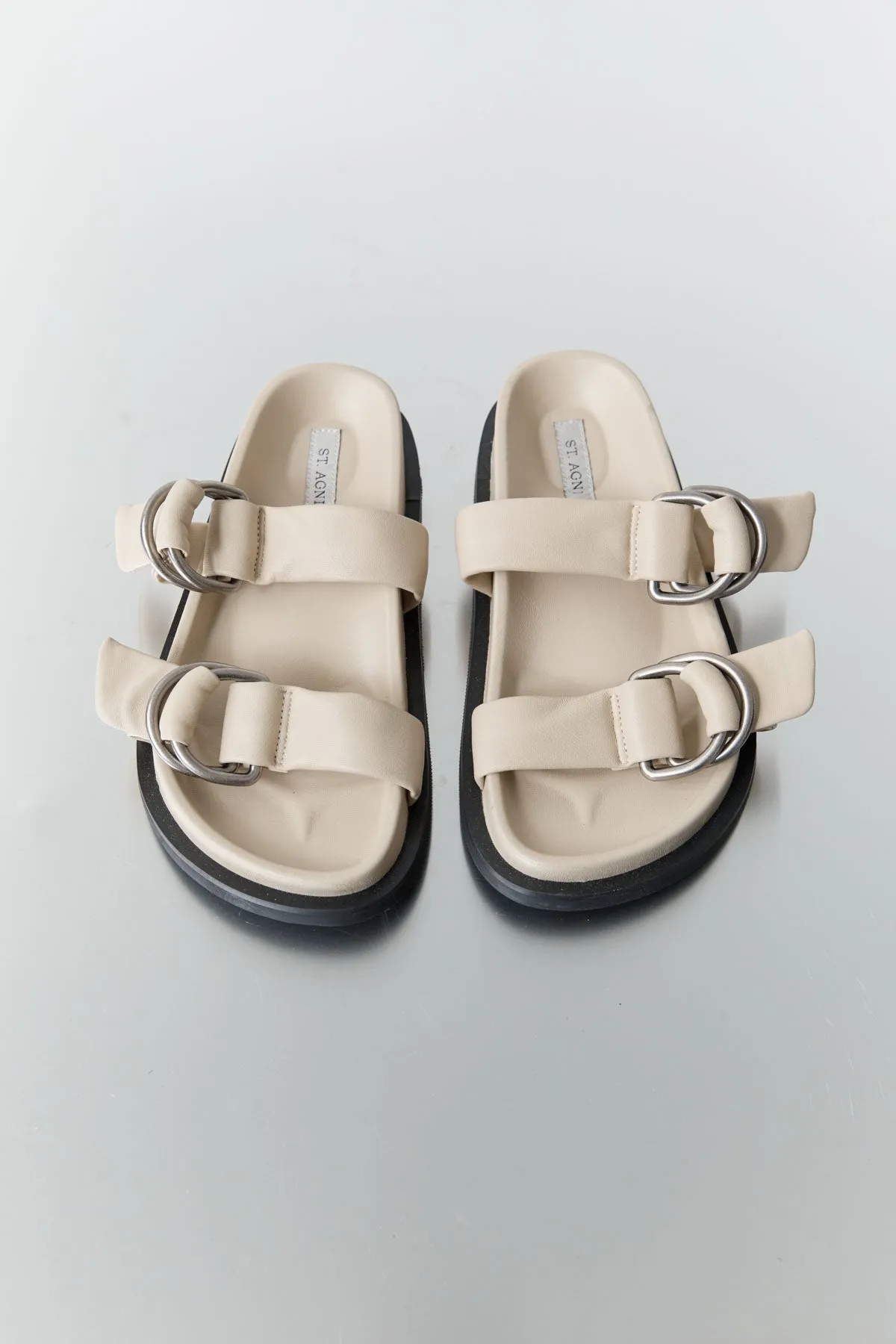 Ring Detail Slide - Ecru sold by St. Agni