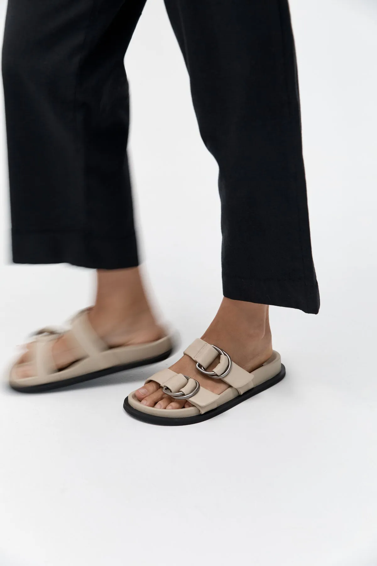 Ring Detail Slide - Ecru sold by St. Agni product image thumbnail 2