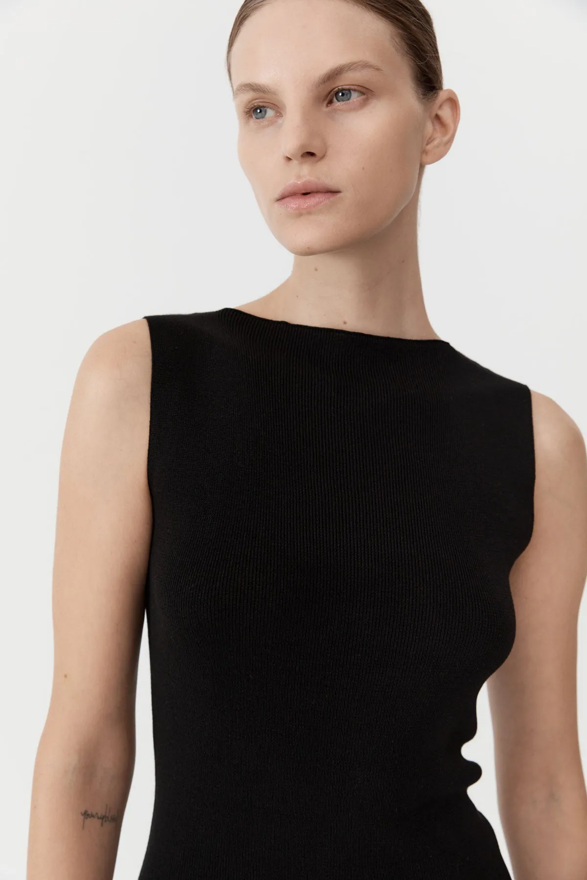 Vas Knit Mini Dress - Black sold by St. Agni product image thumbnail 3