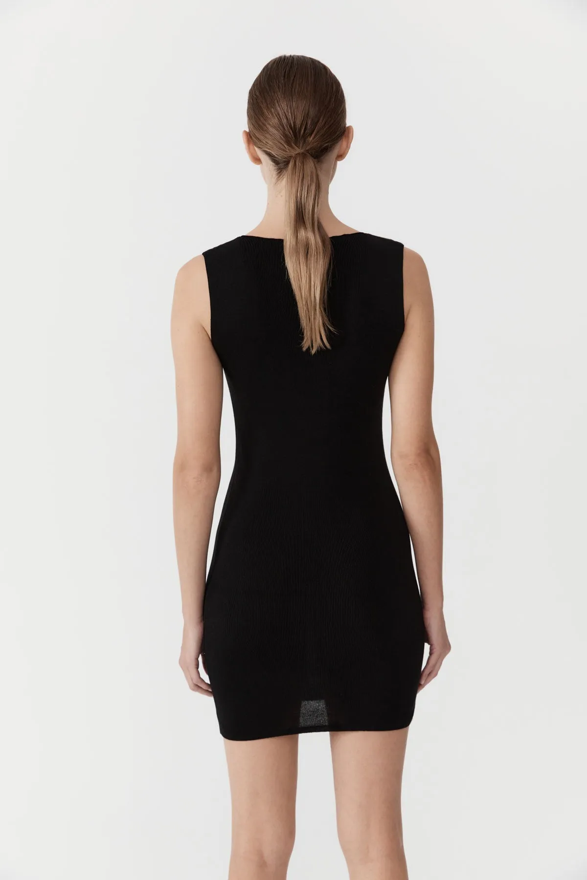 Vas Knit Mini Dress - Black sold by St. Agni product image thumbnail 4
