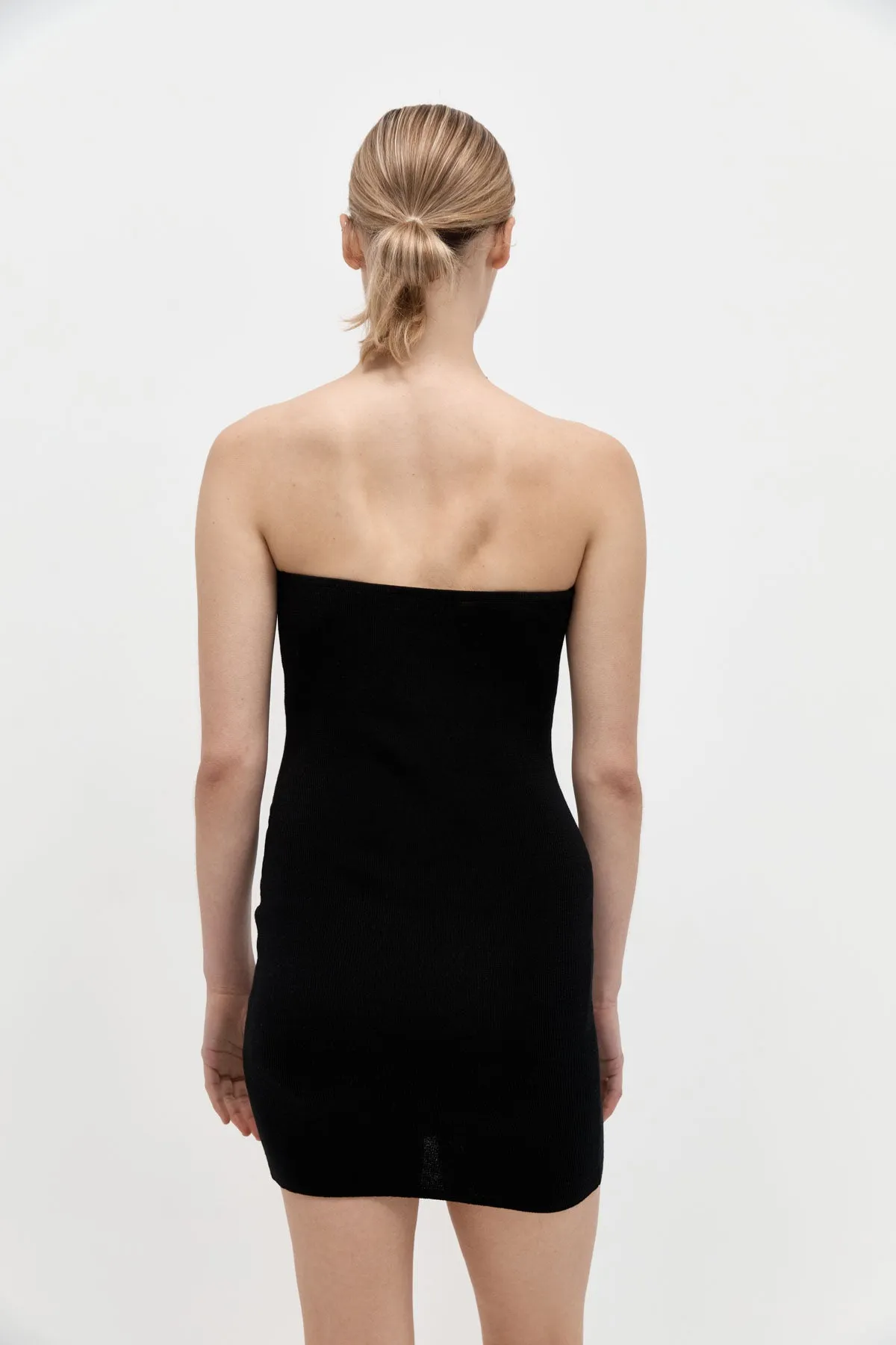 Curve Knit Mini Dress - Black sold by St. Agni product image thumbnail 4