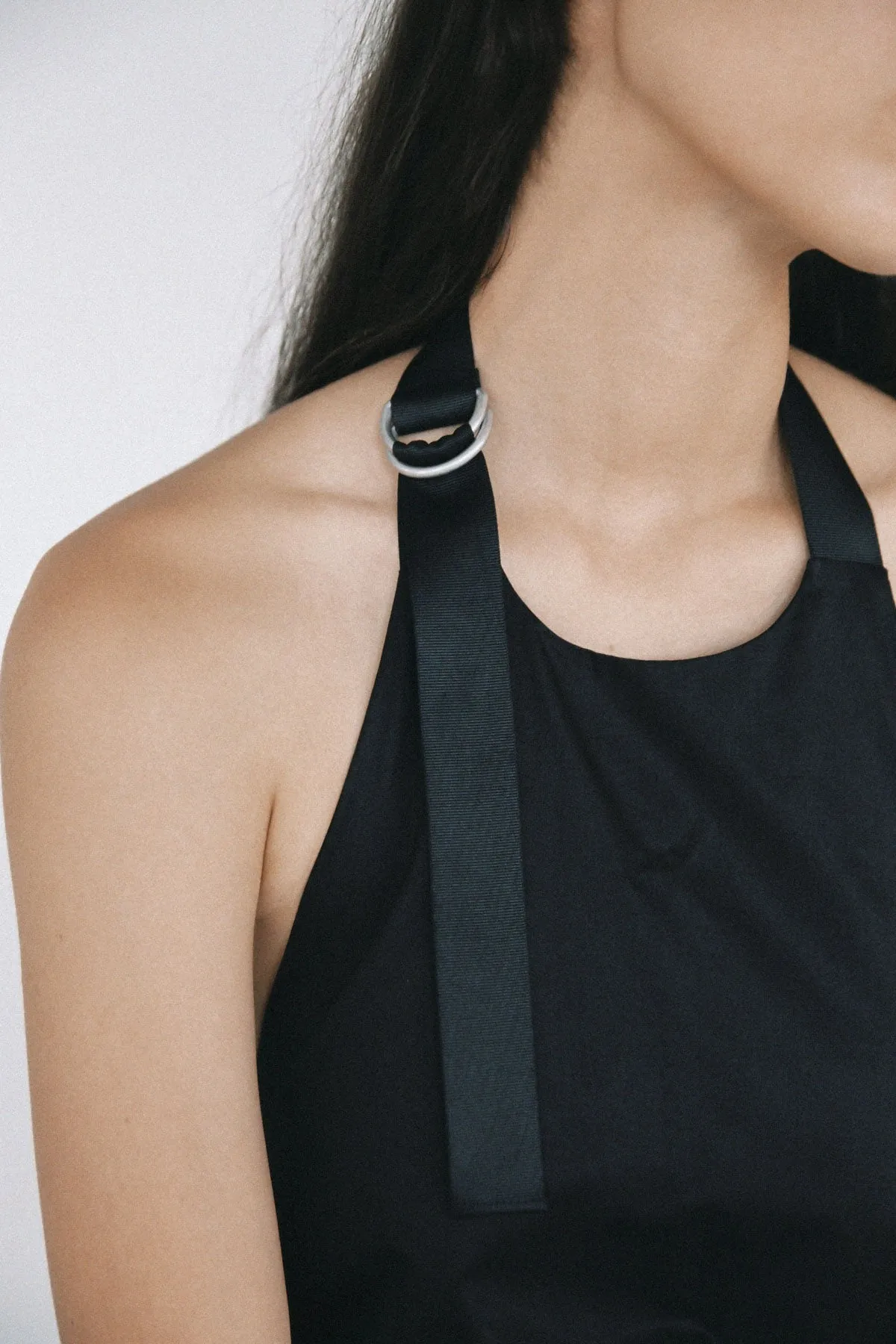 Ring Detail Halter Dress - Black sold by St. Agni product image thumbnail 5