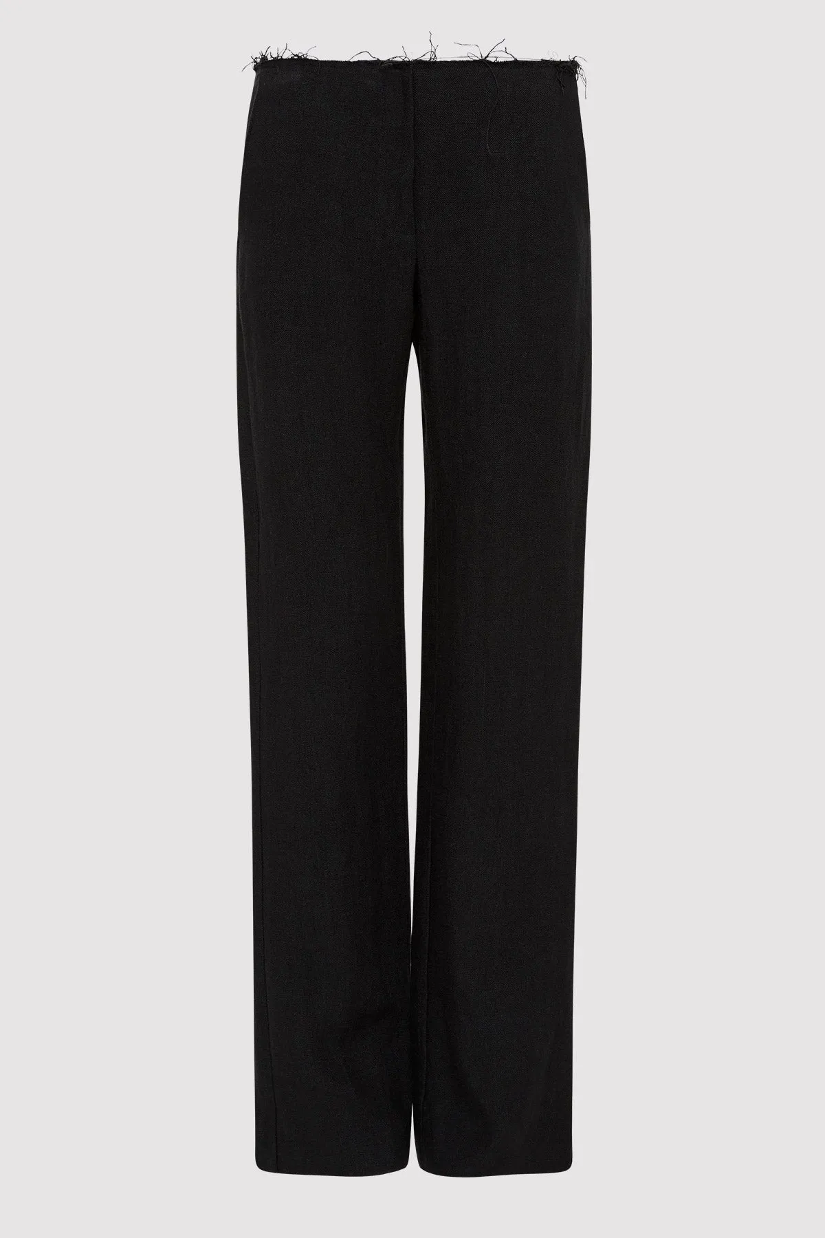 Low Waist Raw Edge Pants - Black sold by St. Agni product image thumbnail 3