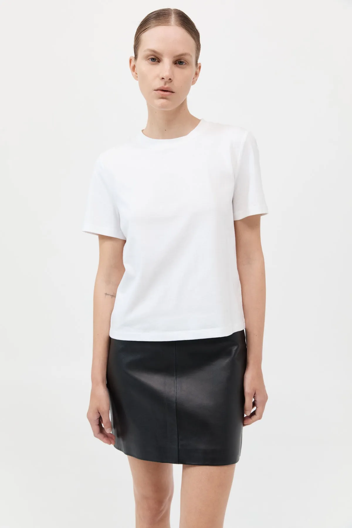 Leather Mini Skirt - Black sold by St. Agni