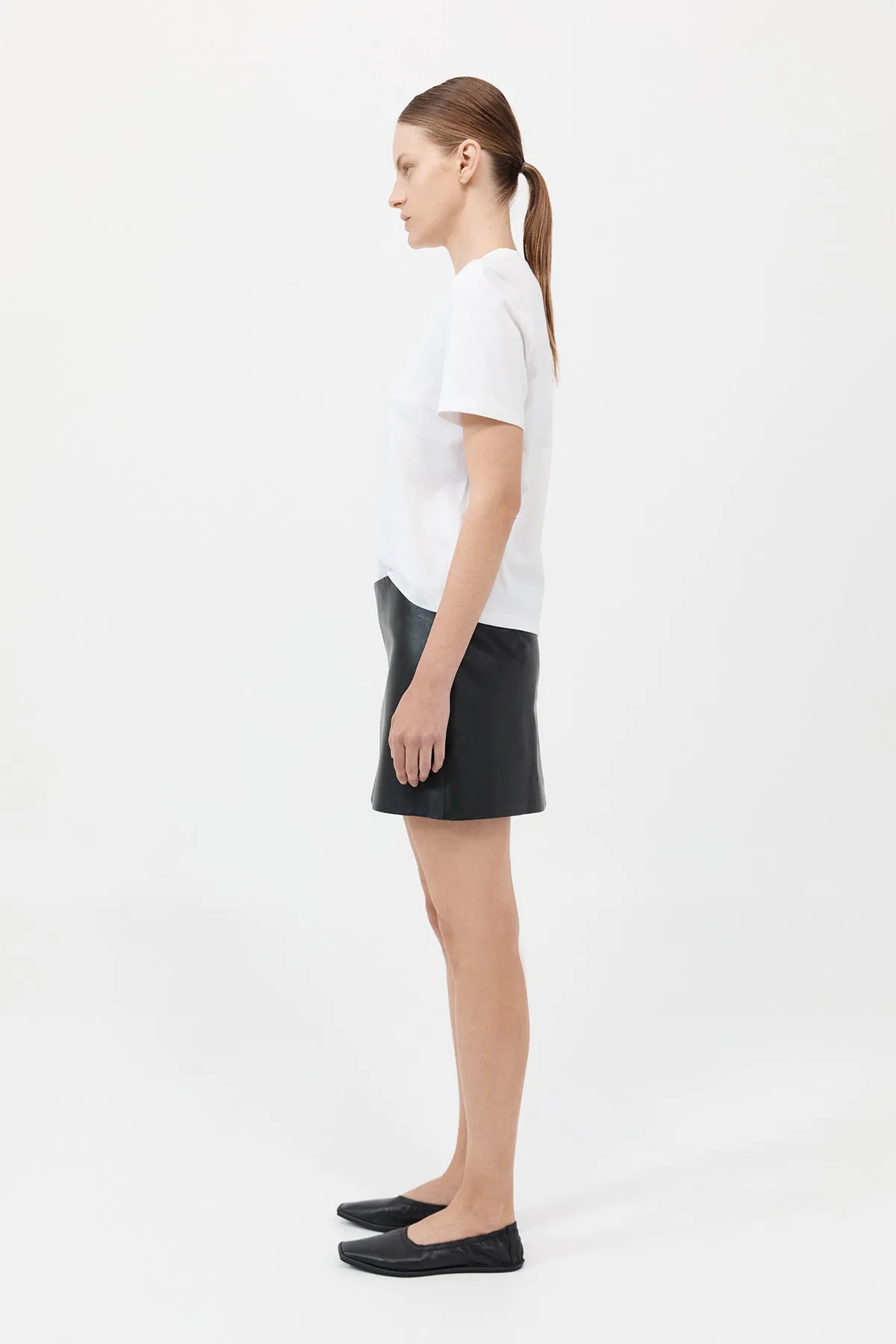 Leather Mini Skirt - Black sold by St. Agni product image thumbnail 3