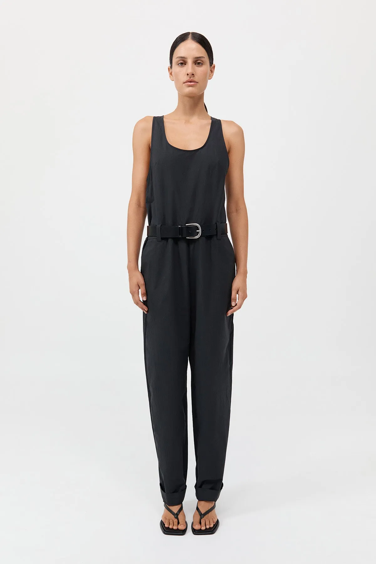 Organic Cotton Jumpsuit - Black sold by St. Agni