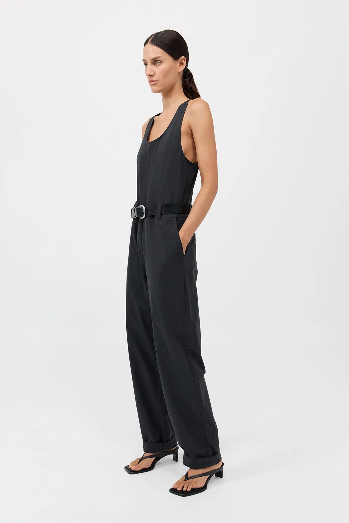 Organic Cotton Jumpsuit - Black sold by St. Agni product image thumbnail 2