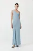 Asymm Drape Maxi Dress - Stone Blue sold by St. Agni