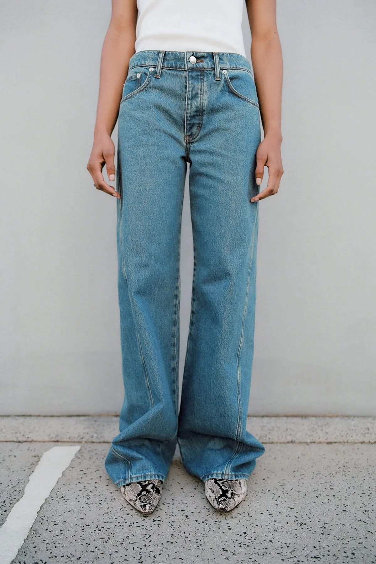 Low Rise Jeans - Denim Blue sold by St. Agni product image thumbnail 4