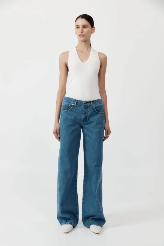 Low Rise Jeans - Denim Blue sold by St. Agni