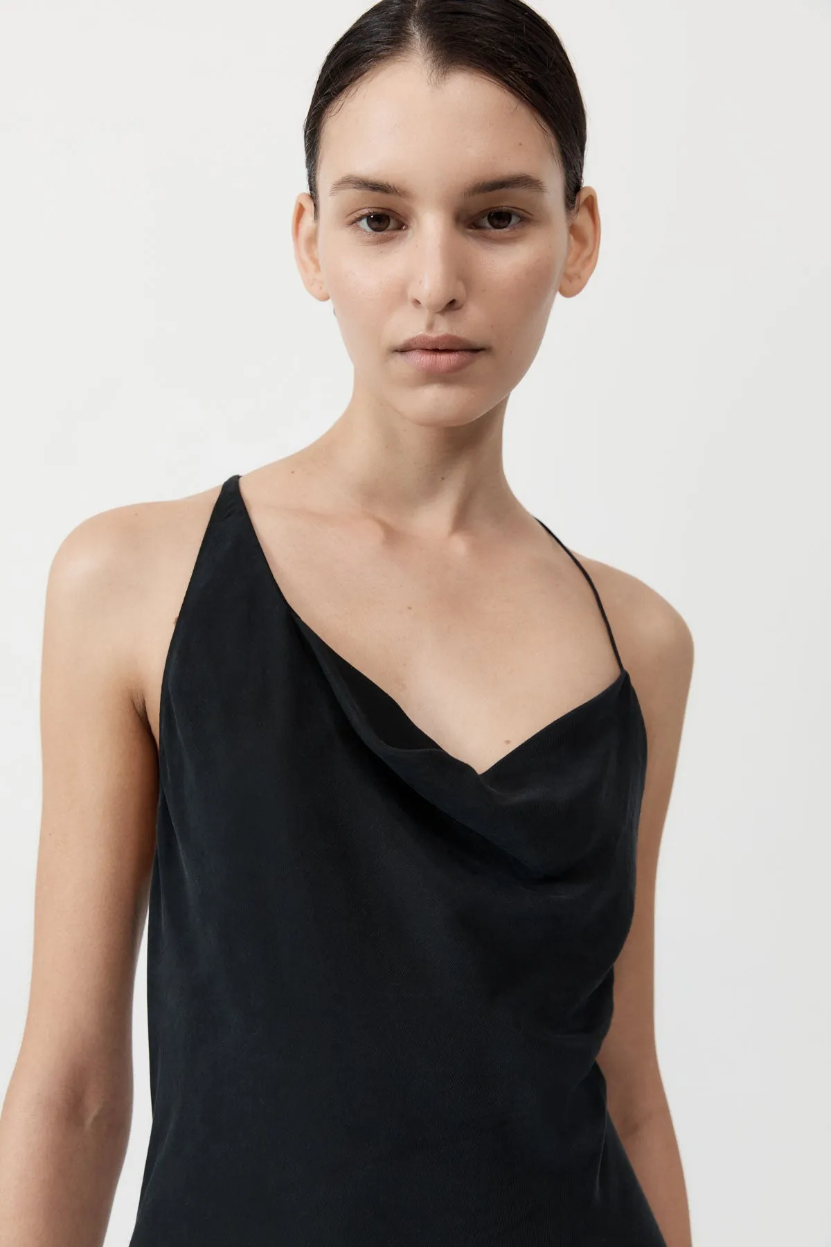 Asymm Drape Maxi Dress - Washed Black sold by St. Agni product image thumbnail 3