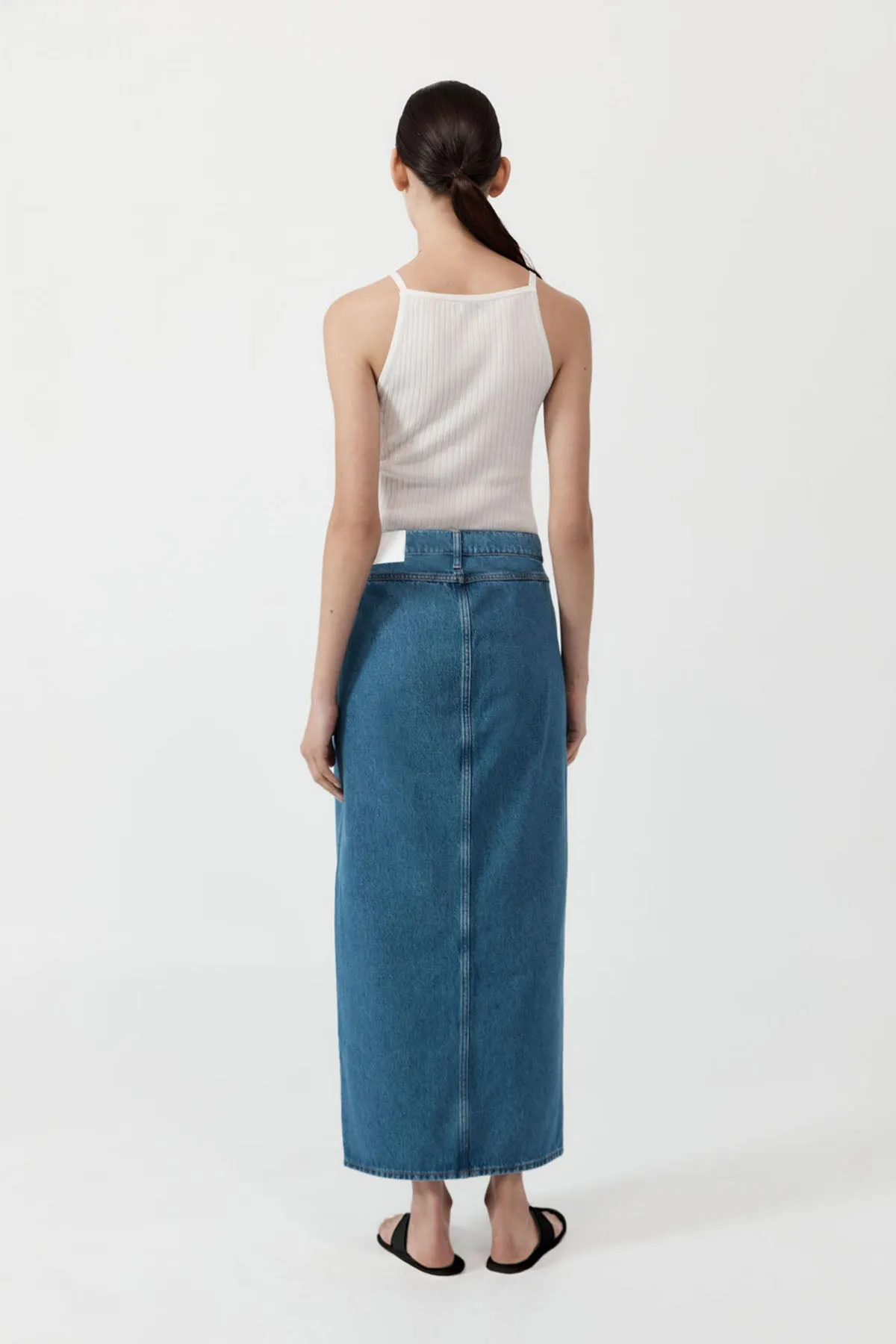 Denim Maxi Skirt - Denim Blue sold by St. Agni product image thumbnail 3