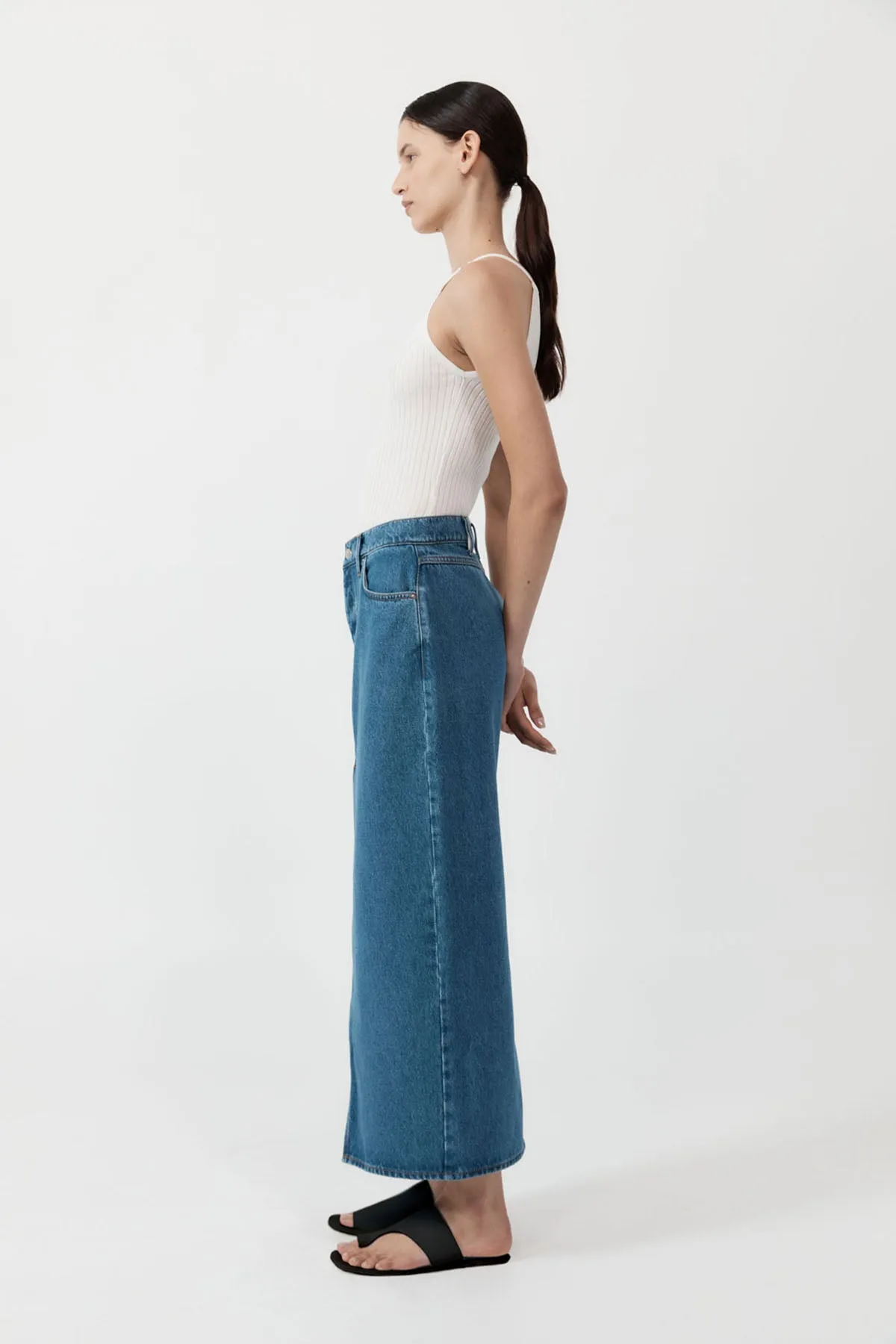 Denim Maxi Skirt - Denim Blue sold by St. Agni product image thumbnail 2