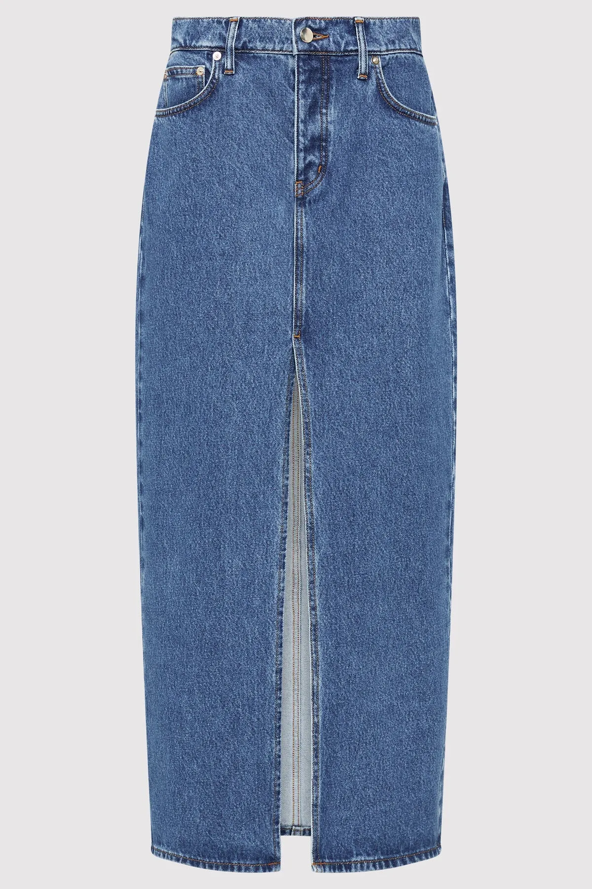 Denim Maxi Skirt - Denim Blue sold by St. Agni product image thumbnail 5