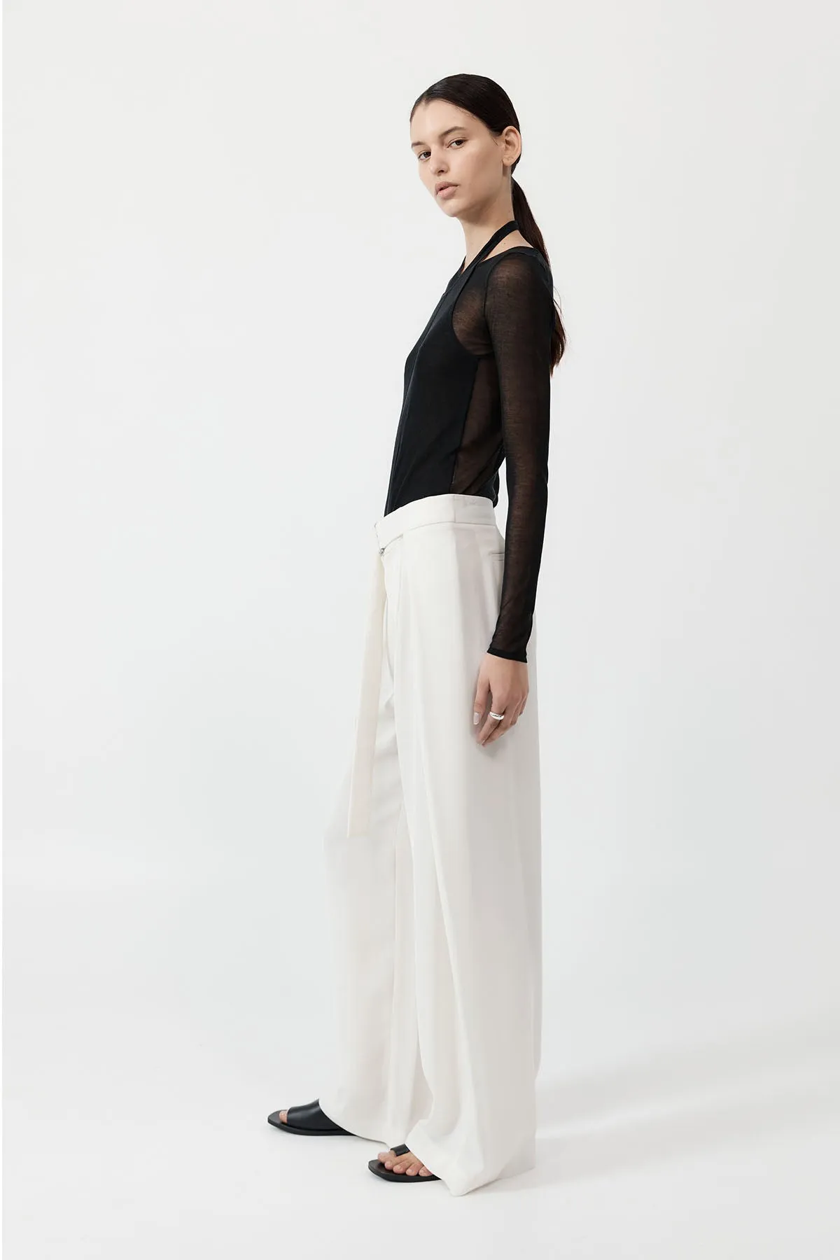 Fold Trousers - Off White sold by St. Agni product image thumbnail 2