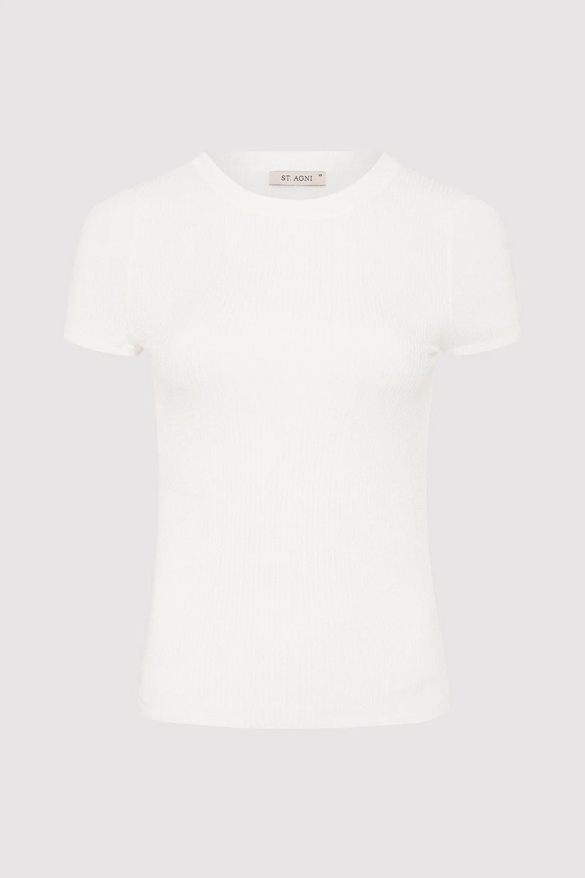 Second Skin Knit Tee - White sold by St. Agni product image thumbnail 4