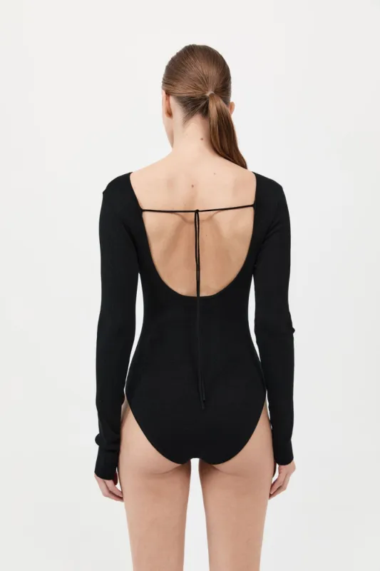 Cut Out Bodysuit - Black sold by St. Agni