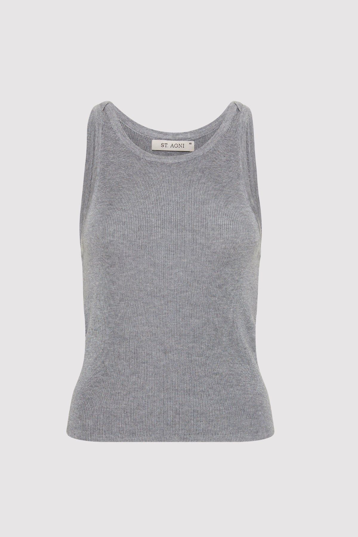 Knit Tank - Grey Marle sold by St. Agni product image thumbnail 4