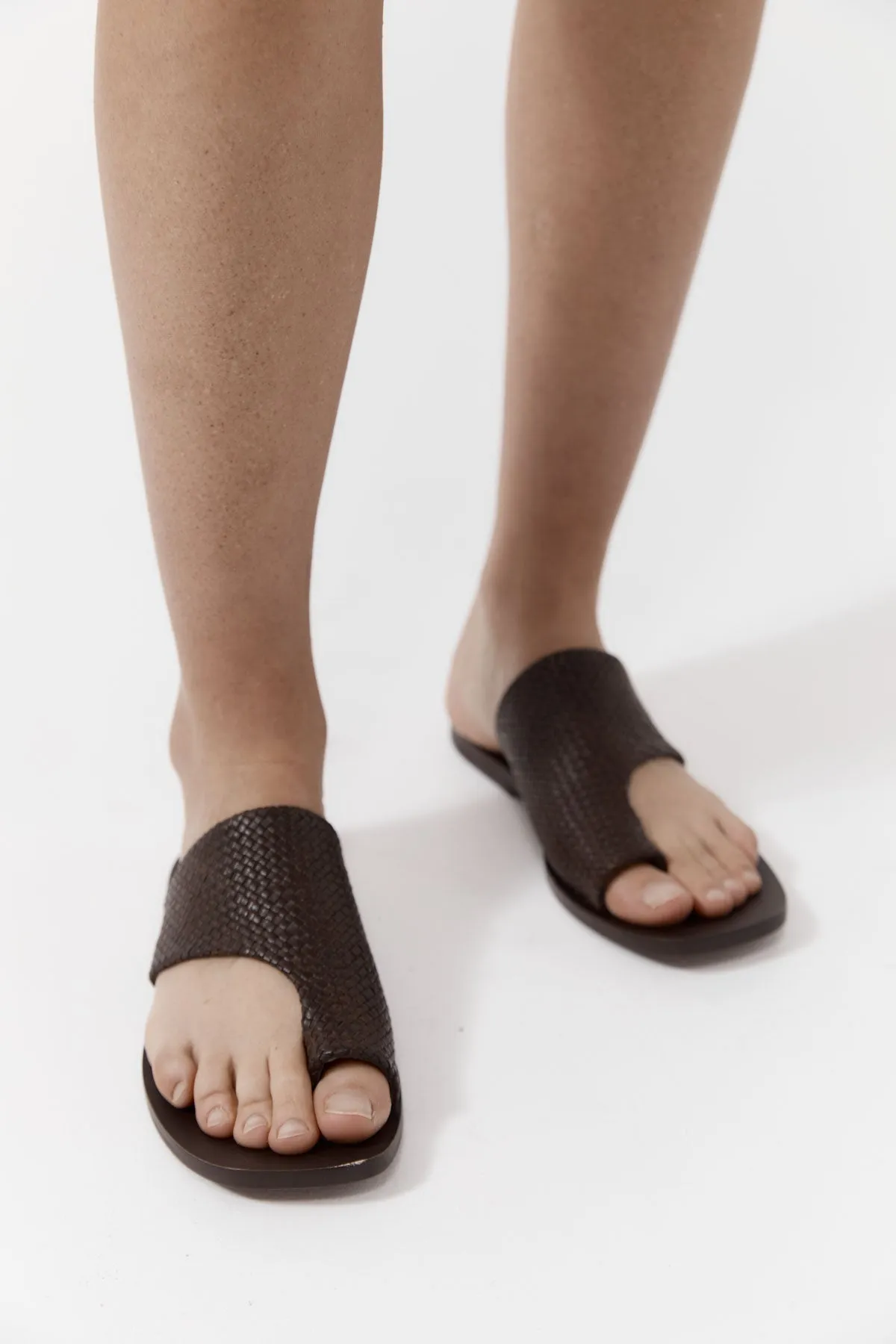 Woven Abstract Slide - Chocolate sold by St. Agni product image thumbnail 2